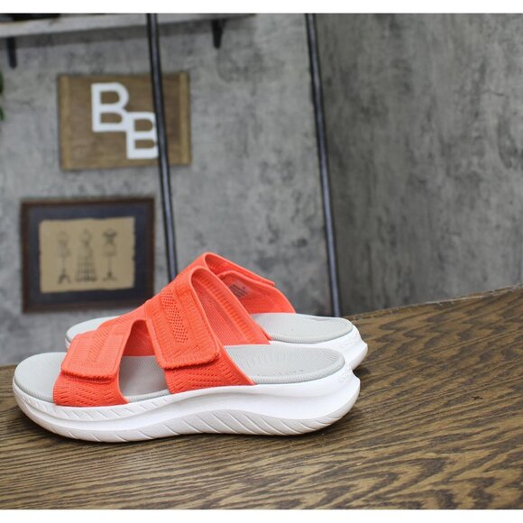 Easy Spirit Dashtyn Double Band Lightweight Slip-on Sandals Orange Coral 7M - Picture 2 of 10